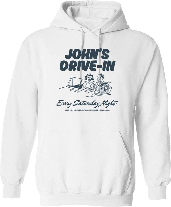John Pork Vintage Retro Design (1) Hoodie - White