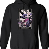 Johnny Likes Skinny Girls But He Never Turns Down A Fattie Hoodie - Black