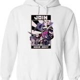 Johnny Likes Skinny Girls But He Never Turns Down A Fattie Hoodie - White