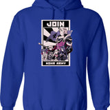 Johnny Likes Skinny Girls But He Never Turns Down A Fattie Hoodie - Blue