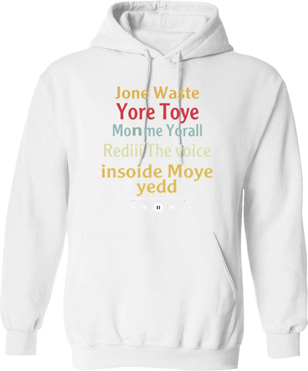 Join The Space Program Hoodie - Retro Graphic Pullover Hoodie for Men & Women - White