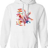 Judging You Raccoon Shirt Hoodie - Retro Graphic Pullover Hoodie for Men & Women - White