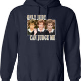Judy Can Judge Me Funny Hoodie - Sarcastic Humor Graphic Hoodie - Navy