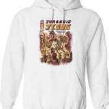Jurassic Jesus Graphic Pullover Hoodie - White