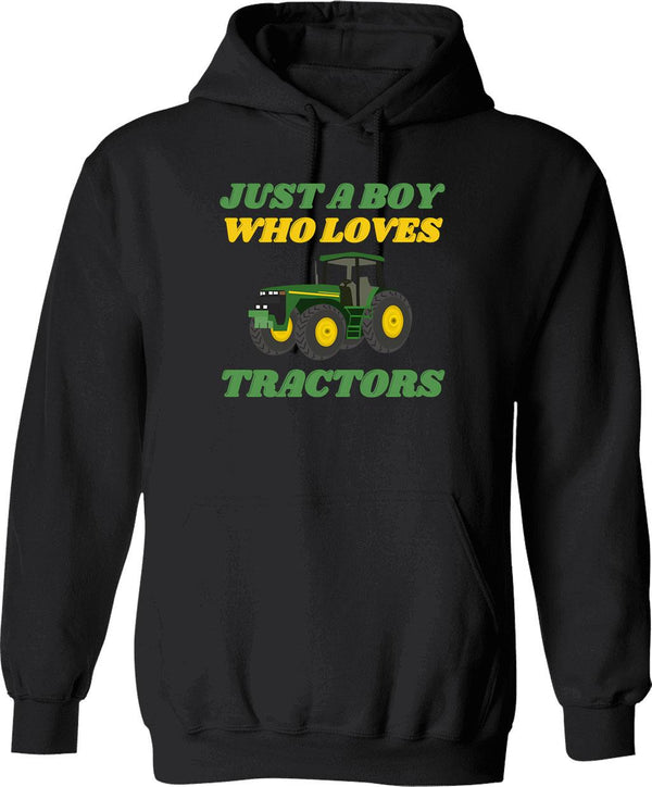 Just A Boy Who Loves Goats - Retro Vintage Funny Goat Lovers Gift Hoodie - Black