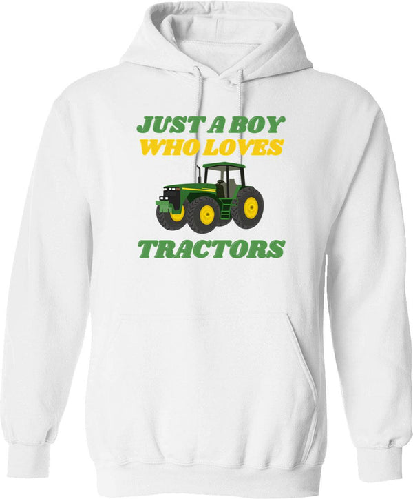 Just A Boy Who Loves Goats - Retro Vintage Funny Goat Lovers Gift Hoodie - White