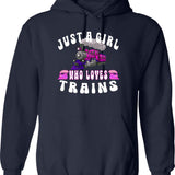 Just A Girl Who Loves Tapir Vintage Hoodie - Navy