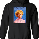Just A Little Funk Hoodie - Retro Graphic Pullover Hoodie for Men & Women - Black