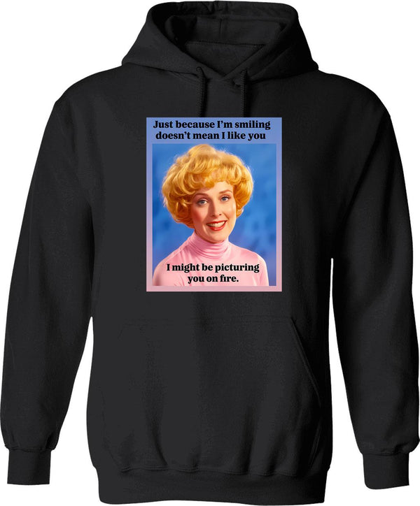 Just A Little Funk Hoodie - Retro Graphic Pullover Hoodie for Men & Women - Black