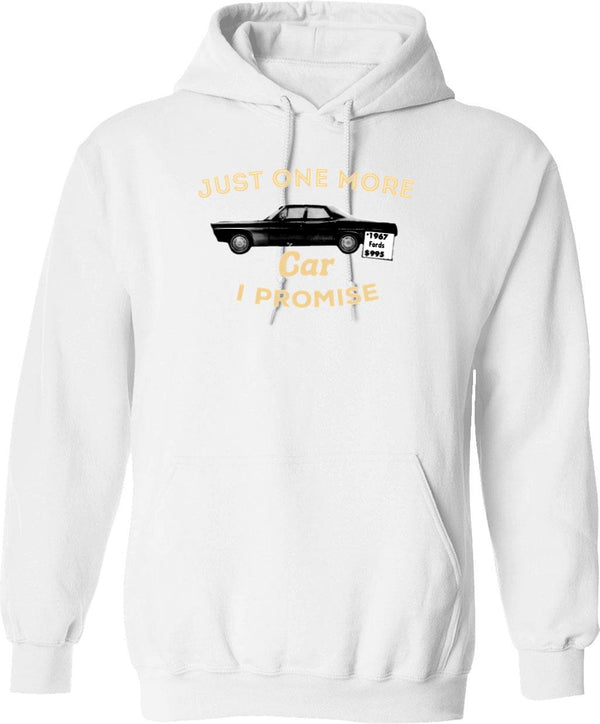 Just One More Car I Promise Hoodie - White
