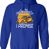 Just One More Bike I Promise (funny Biker Gift) Hoodie - Blue