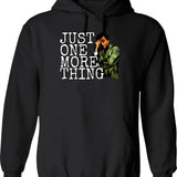 Just One More Page Hoodie - Retro Graphic Pullover Hoodie for Men & Women - Black