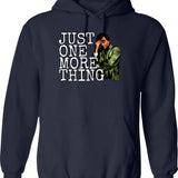 Just One More Page Hoodie - Retro Graphic Pullover Hoodie for Men & Women - Navy