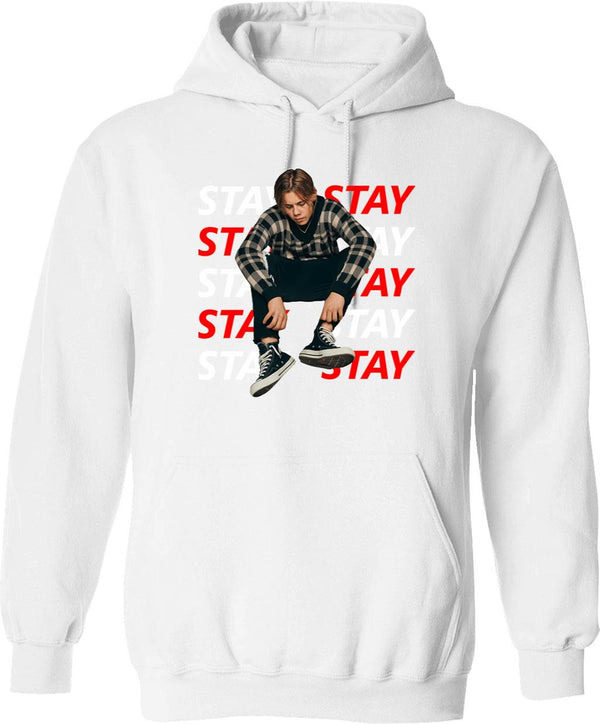 Just One More Thing Hoodie - Retro Graphic Pullover Hoodie for Men & Women - White
