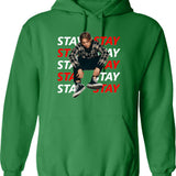 Just One More Thing Hoodie - Retro Graphic Pullover Hoodie for Men & Women - Green