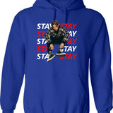 Just One More Thing Hoodie - Retro Graphic Pullover Hoodie for Men & Women - Blue