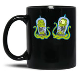 Kang and Kodos Black Coffee Mug, Gift Coffee Mug