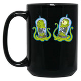 Kang and Kodos Black Coffee Mug, Gift Coffee Mug - Black