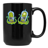 Kang and Kodos Black Coffee Mug, Gift Coffee Mug