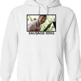 Karl Pilkington Homage Funny Hoodie - Sarcastic Humor Graphic Hoodie - White