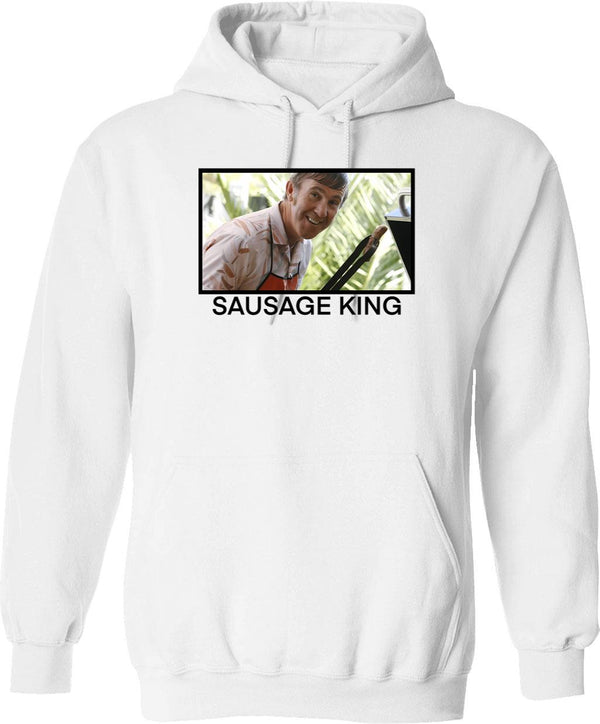 Karl Pilkington Homage Funny Hoodie - Sarcastic Humor Graphic Hoodie - White