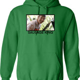 Karl Pilkington Homage Funny Hoodie - Sarcastic Humor Graphic Hoodie - Green