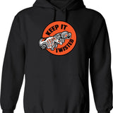 Keep Hot Dogs 1.50 Hoodie - Retro Graphic Pullover Hoodie for Men & Women - Black