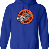 Keep Hot Dogs 1.50 Hoodie - Retro Graphic Pullover Hoodie for Men & Women - Blue