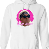 Ken Obi Hoodie - Retro Graphic Pullover Hoodie for Men & Women - White