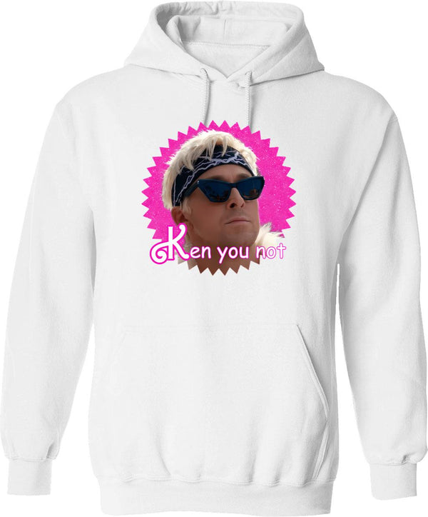 Ken Obi Hoodie - Retro Graphic Pullover Hoodie for Men & Women - White