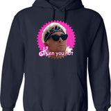 Ken Obi Hoodie - Retro Graphic Pullover Hoodie for Men & Women - Navy