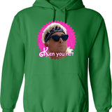 Ken Obi Hoodie - Retro Graphic Pullover Hoodie for Men & Women - Green