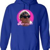 Ken Obi Hoodie - Retro Graphic Pullover Hoodie for Men & Women - Blue