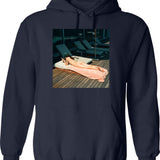 Kendall Homage Hoodie - Retro Graphic Pullover Hoodie for Men & Women - Navy