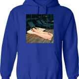 Kendall Homage Hoodie - Retro Graphic Pullover Hoodie for Men & Women - Blue