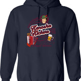 Kenny Powers Charros Team Hoodie - Retro Graphic Pullover Hoodie for Men & Women - Navy