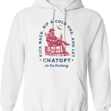 Kevin's Toy Shop Hoodie - Retro Graphic Pullover Hoodie for Men & Women - White