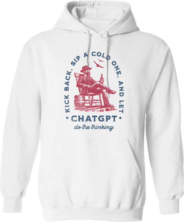 Kevin's Toy Shop Hoodie - Retro Graphic Pullover Hoodie for Men & Women - White