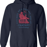 Kevin's Toy Shop Hoodie - Retro Graphic Pullover Hoodie for Men & Women - Navy