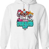 Kid Bugsbunny Hoodie - Retro Graphic Pullover Hoodie for Men & Women - White