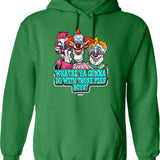 Kid Bugsbunny Hoodie - Retro Graphic Pullover Hoodie for Men & Women - Green