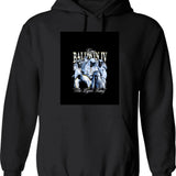 Killing With Kindness Hoodie - Retro Graphic Pullover Hoodie for Men & Women - Black
