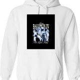 Killing With Kindness Hoodie - Retro Graphic Pullover Hoodie for Men & Women - White