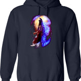 King Of The Monsters Hoodie - Retro Graphic Pullover Hoodie for Men & Women - Navy