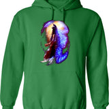 King Of The Monsters Hoodie - Retro Graphic Pullover Hoodie for Men & Women - Green