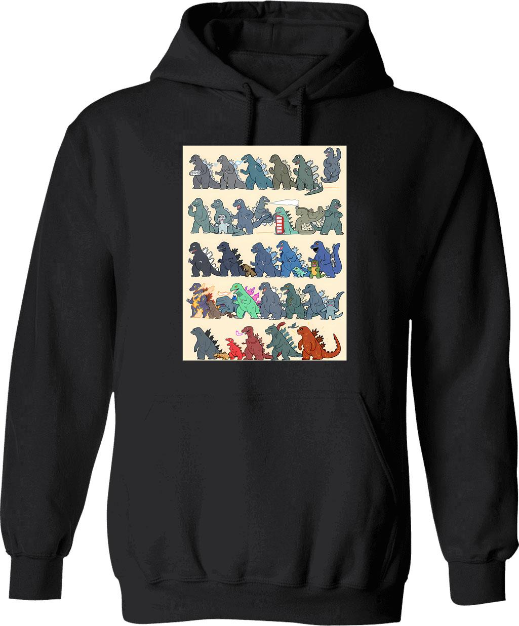 King Of The Monsters (1) Hoodie - Retro Graphic Pullover Hoodie for Men & Women - Black