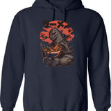 King Of Pop Vintage Hoodie - Retro Graphic Cosy Pullover - Navy