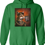 King Of The Monsters (2) Hoodie - Retro Graphic Pullover Hoodie for Men & Women - Green