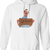 Kip from Napoleon Dynamite Graphic Pullover Hoodie - White