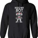 Kiss Me Under The Mistletoe Rude Christmas Jumper Hoodie - Black